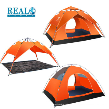 High quality waterproof large tent outdoor collapsible camping tent for 3-4 peoples